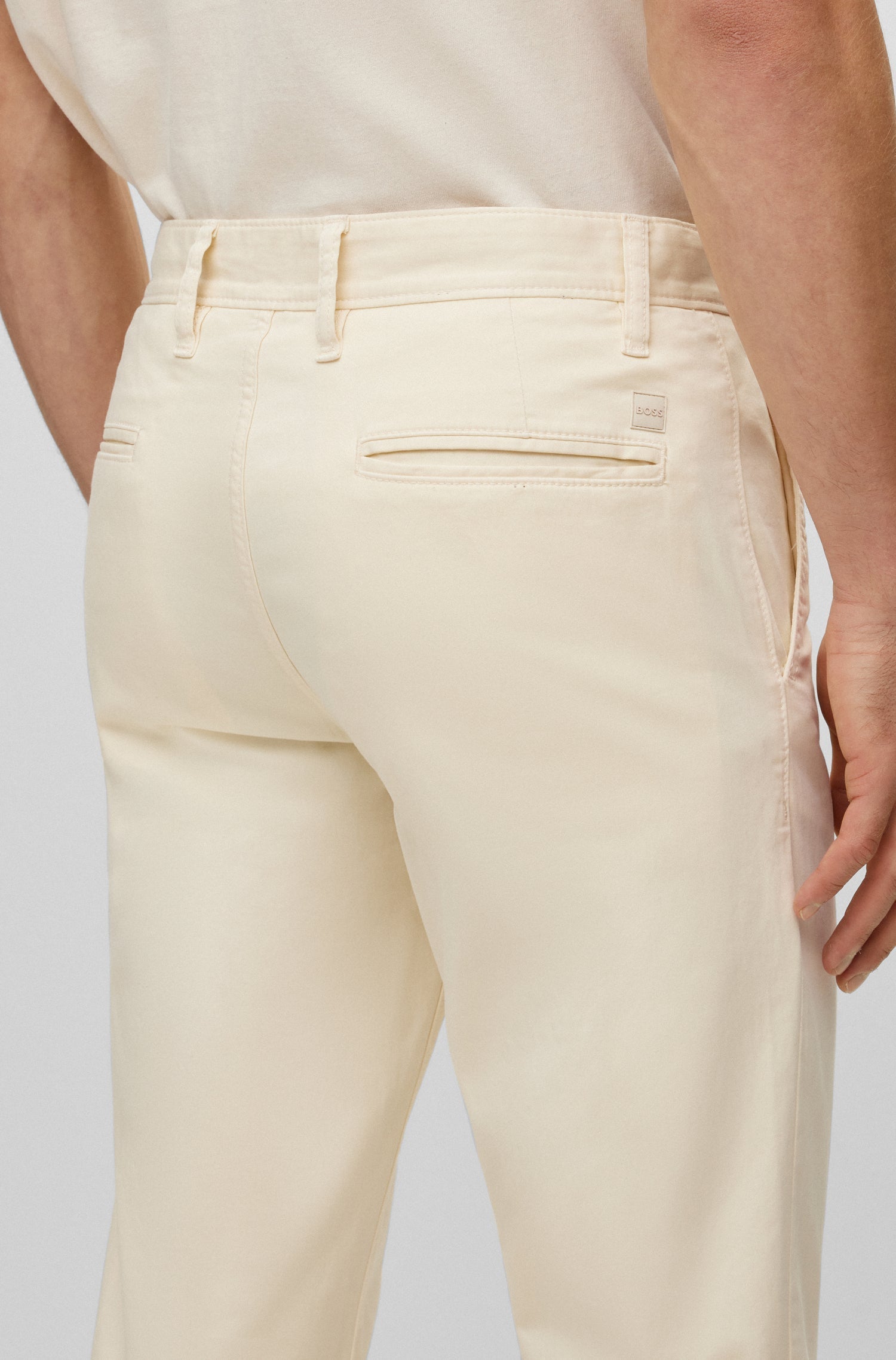 LIGHT BEIGE // CASUAL TROUSERS SCHINO-TABER-1 D