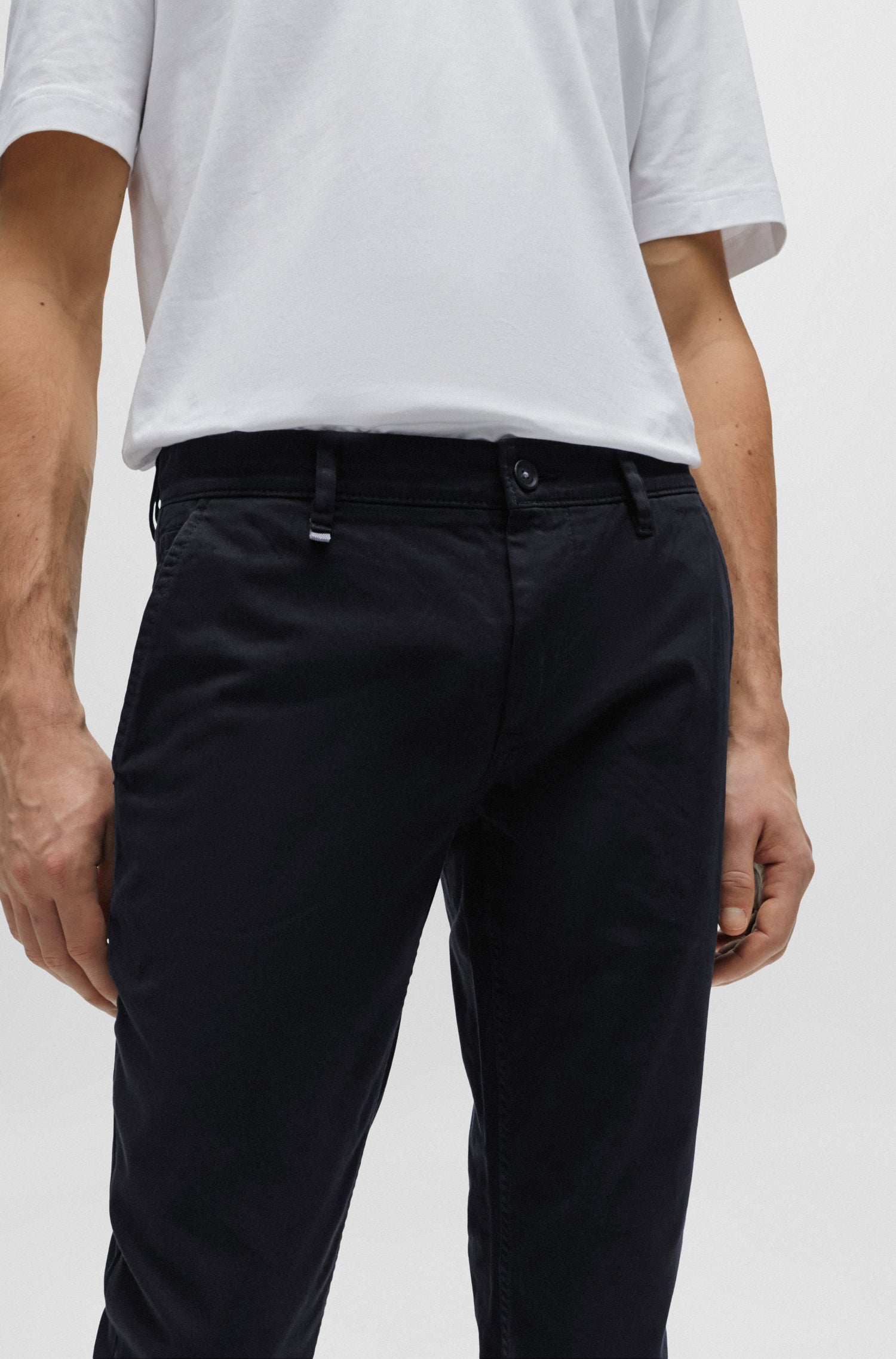 BLACK // CASUAL TROUSERS SCHINO-SLIM D