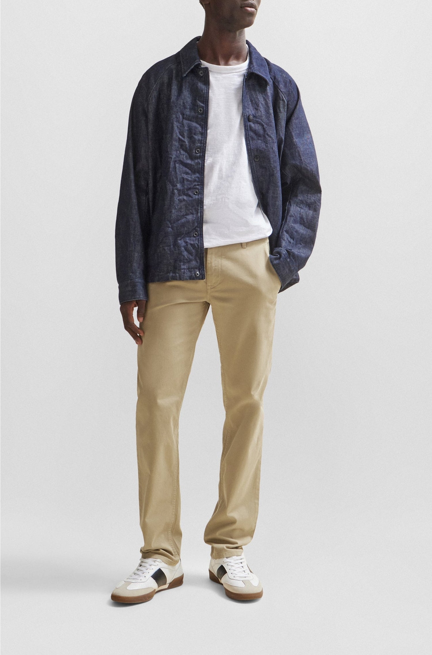 LIGHT & PASTEL BROWN // CASUAL TROUSERS SCHINO-SLIM D