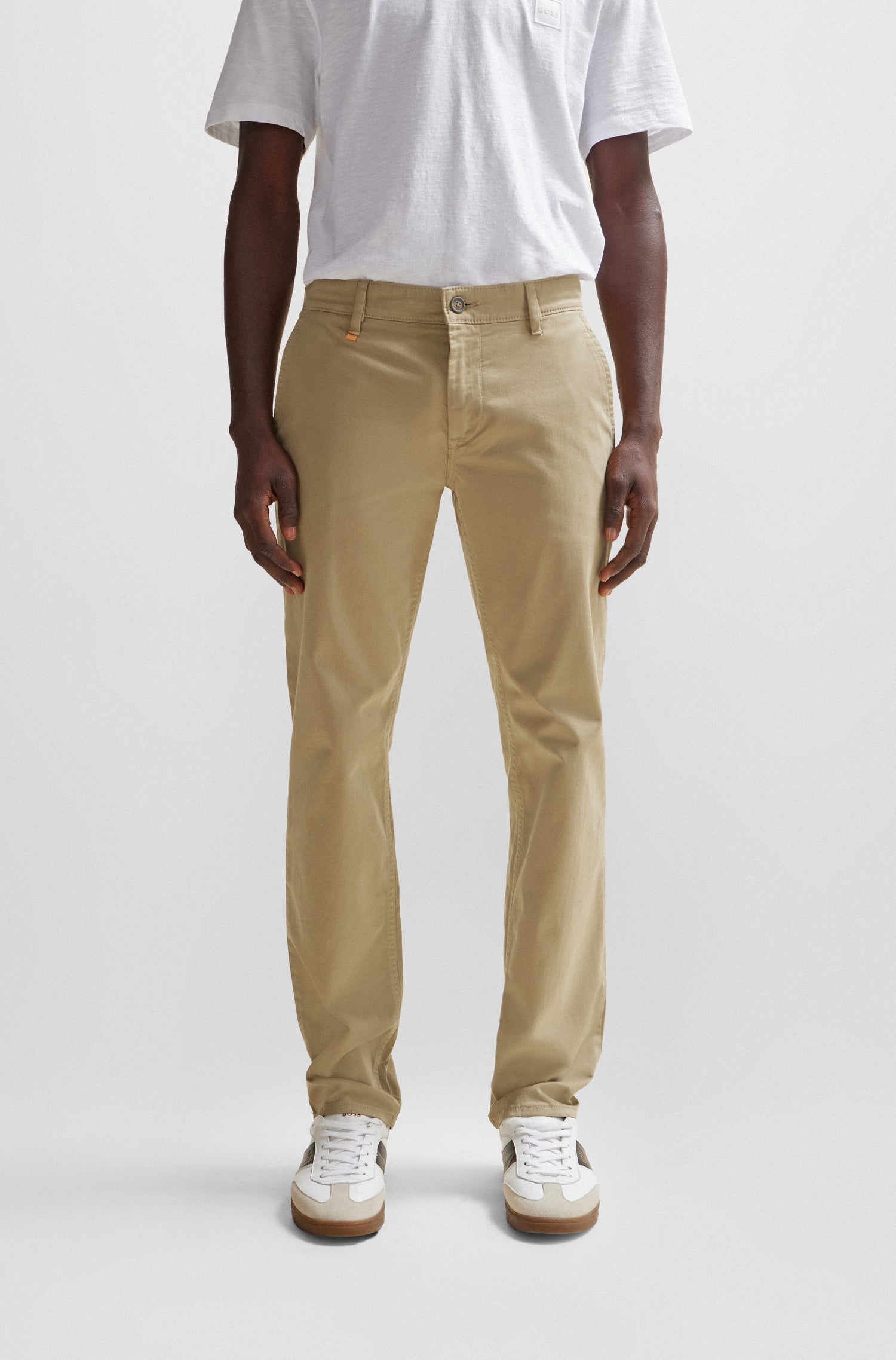 LIGHT & PASTEL BROWN // CASUAL TROUSERS SCHINO-SLIM D