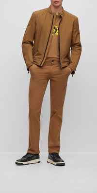 Straight-leg chino trousers - Open Beige