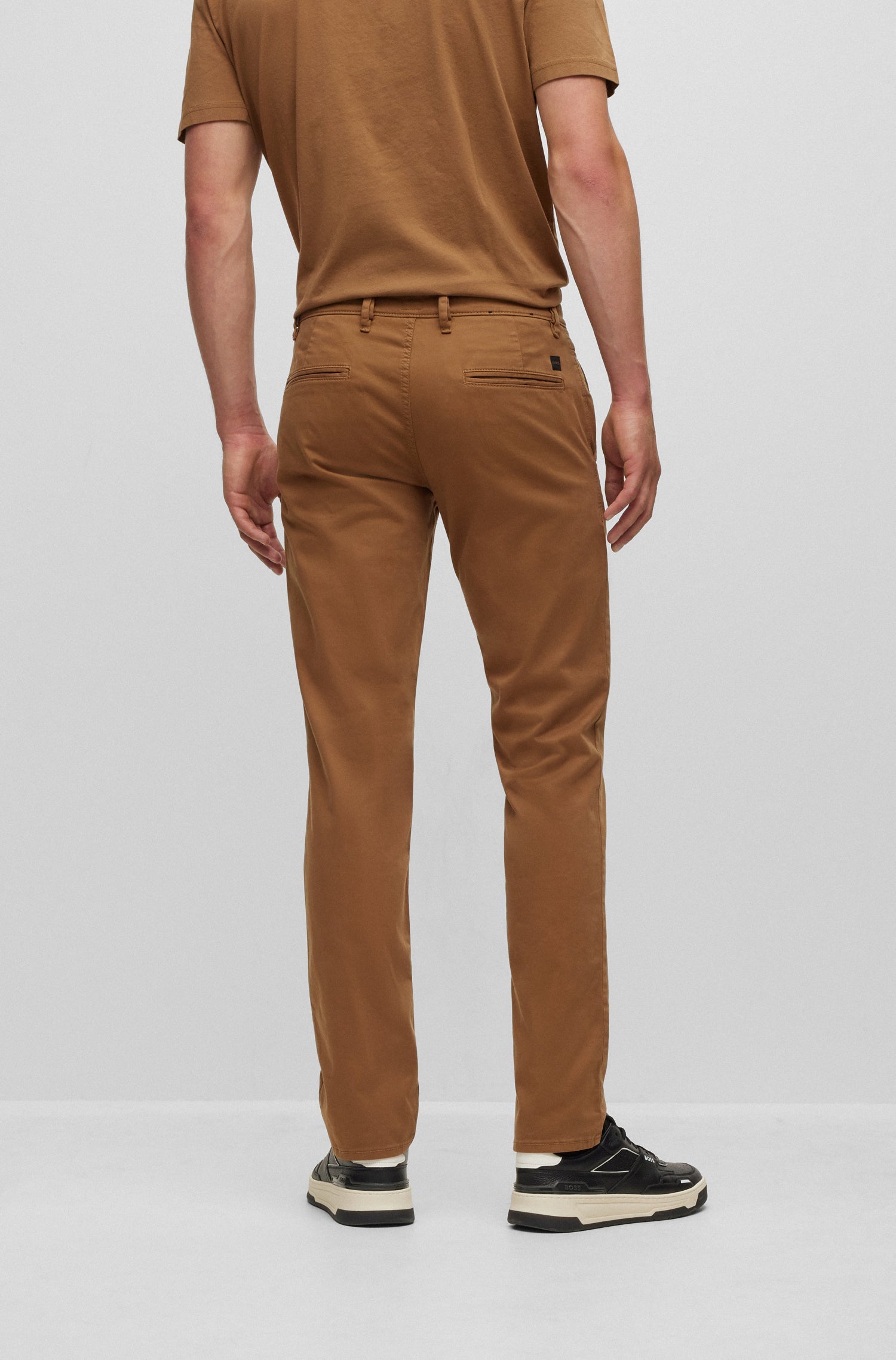 Slim-fit chino trousers - Light Beige