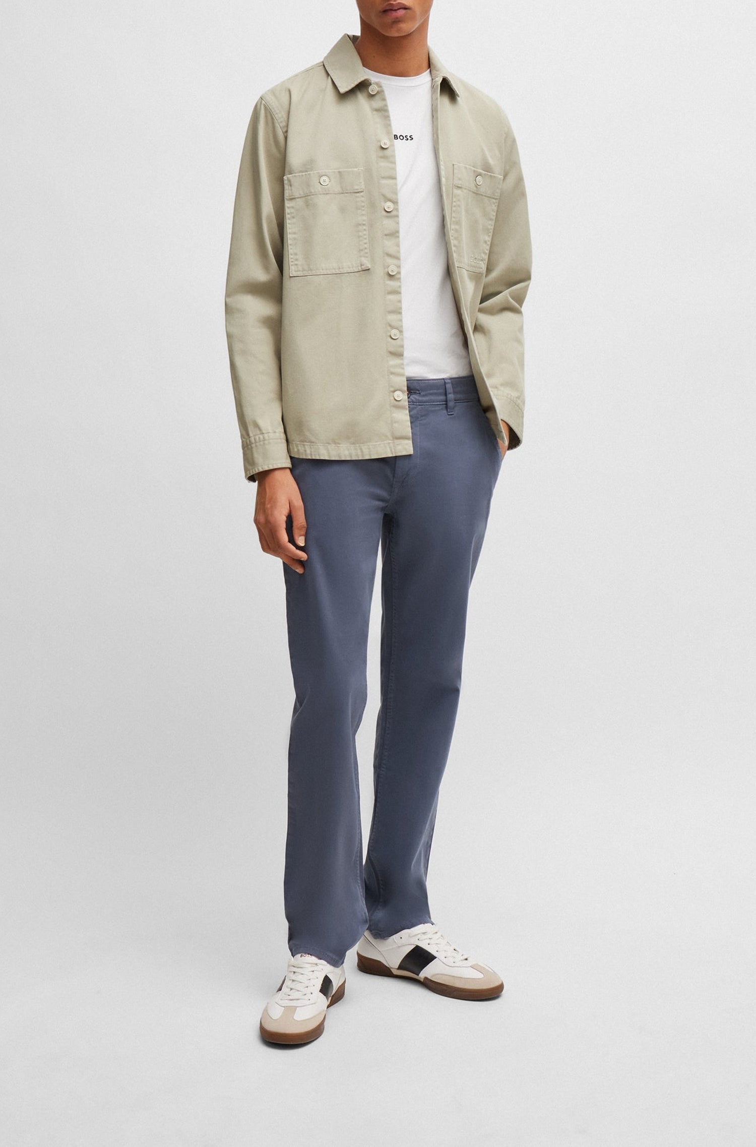 MEDIUM BLUE // CASUAL TROUSERS SCHINO-SLIM D