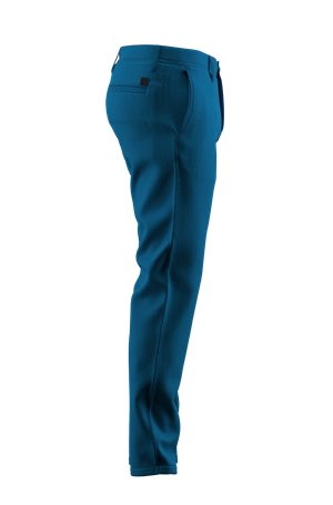 BRIGHT BLUE // CASUAL TROUSERS SCHINO-SLIM D