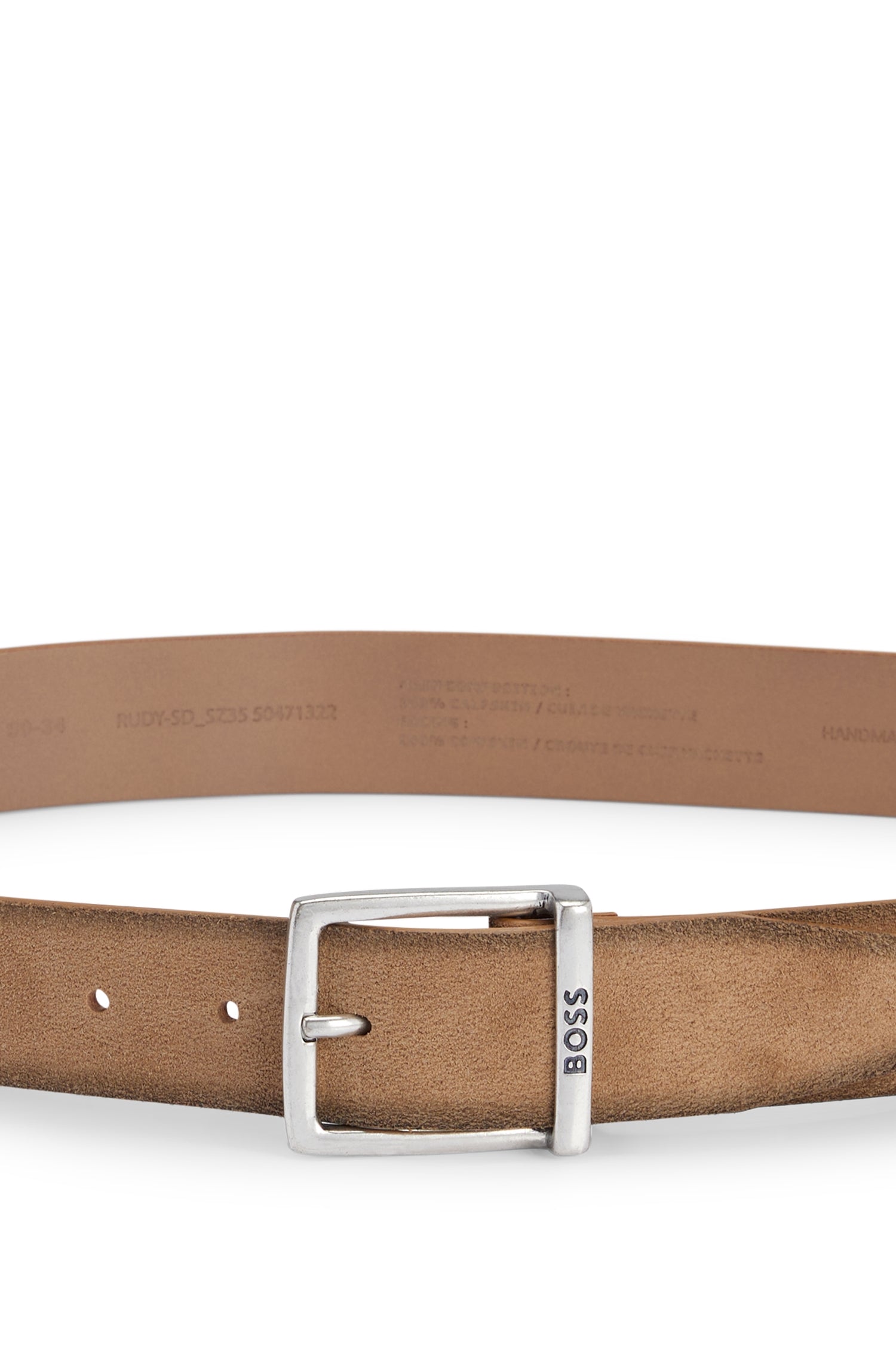 Rudy leather belt - Light & Pastel Brown