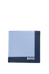 Silk pocket square - Bright Blue