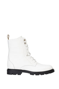 Carol leather ankle boots - White