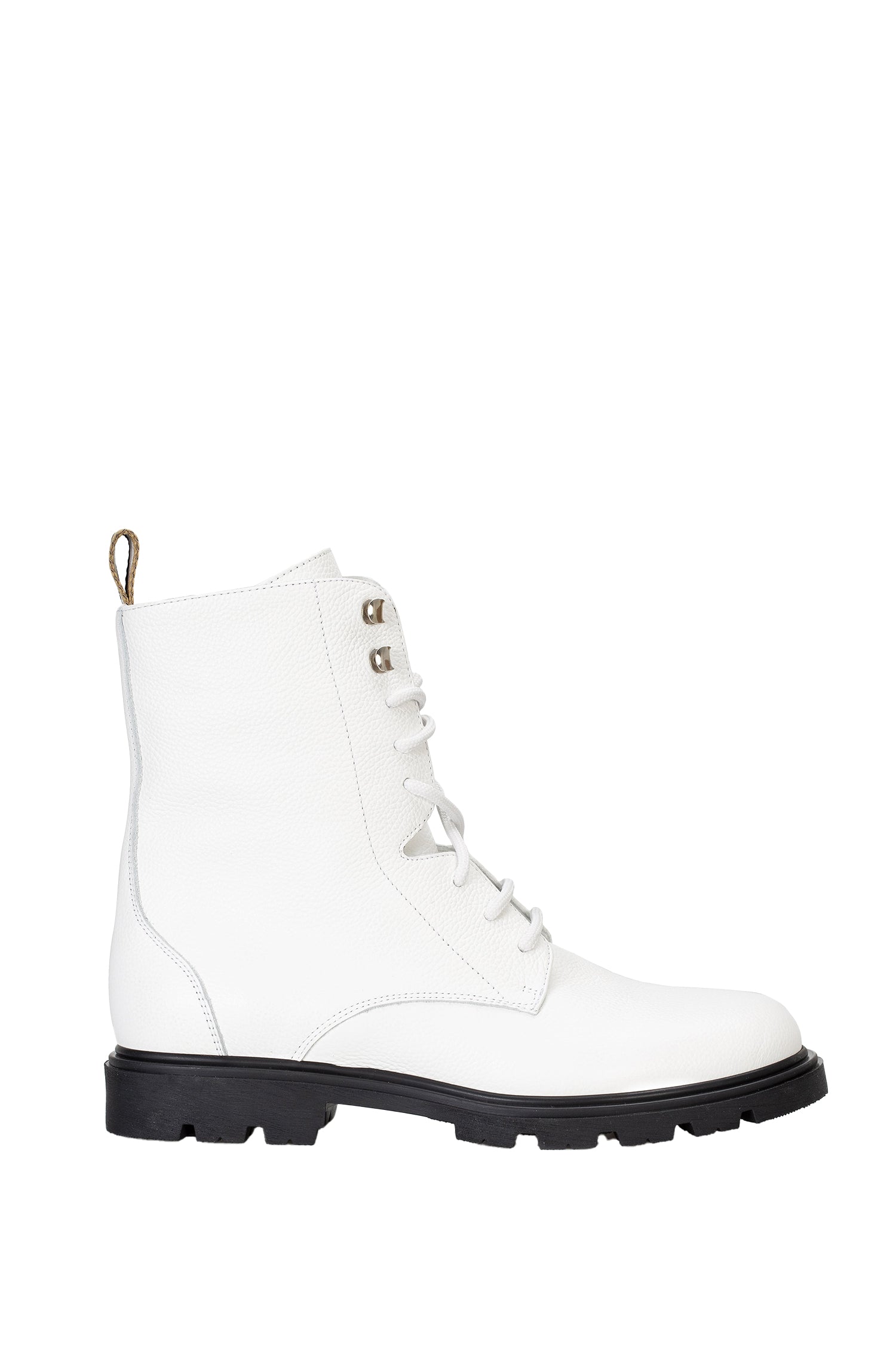 Carol leather ankle boots - White