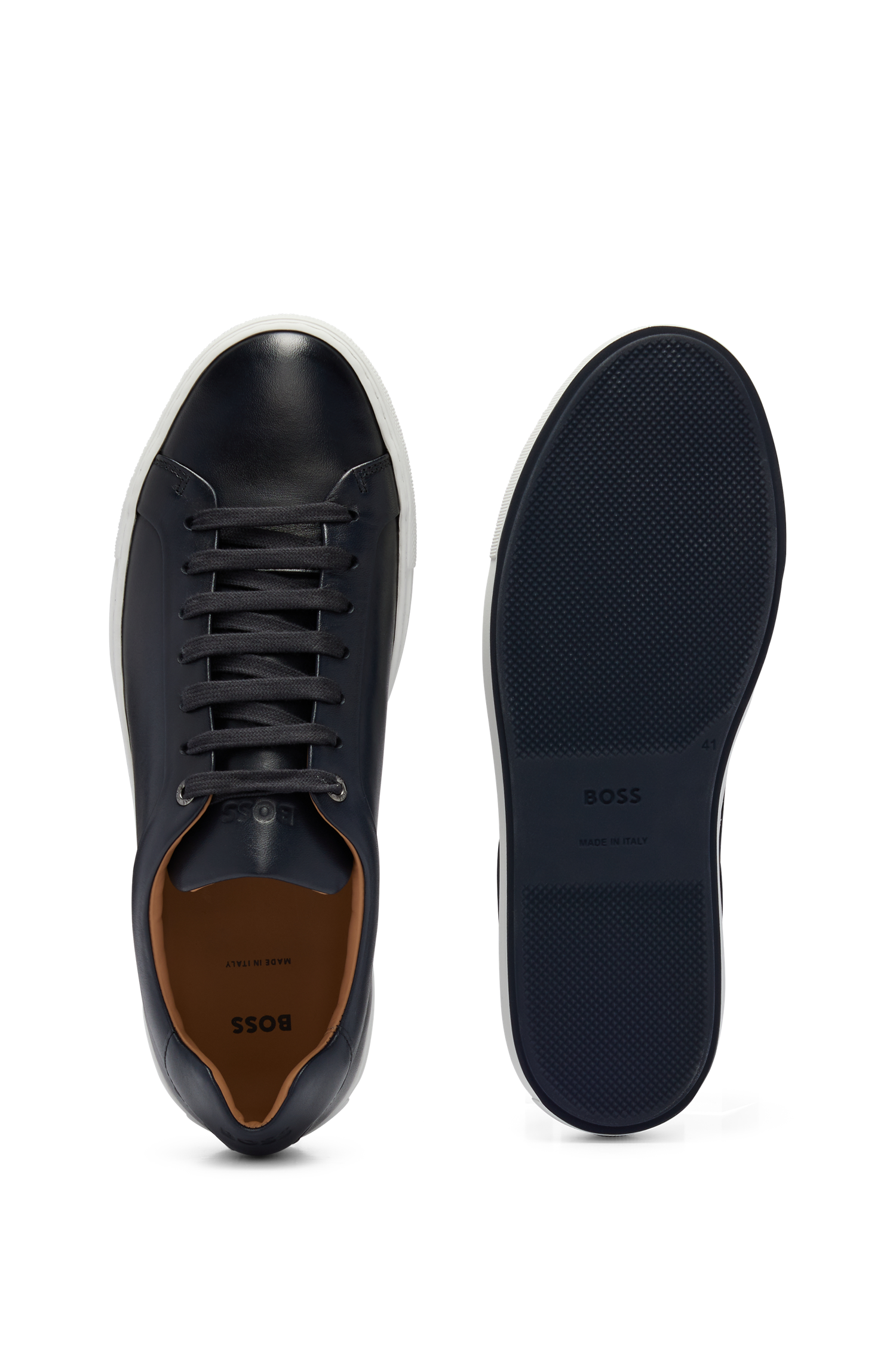 Mirage leather trainers - Dark Blue