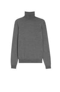 San wool roll-neck jumper - Medium Grey