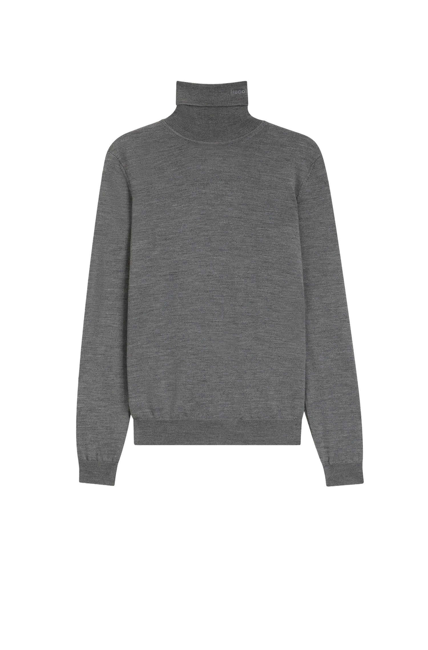 San wool roll-neck jumper - Medium Grey