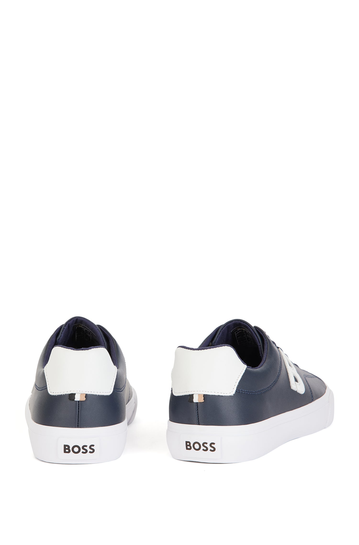 Aiden leather trainers - Dark Blue