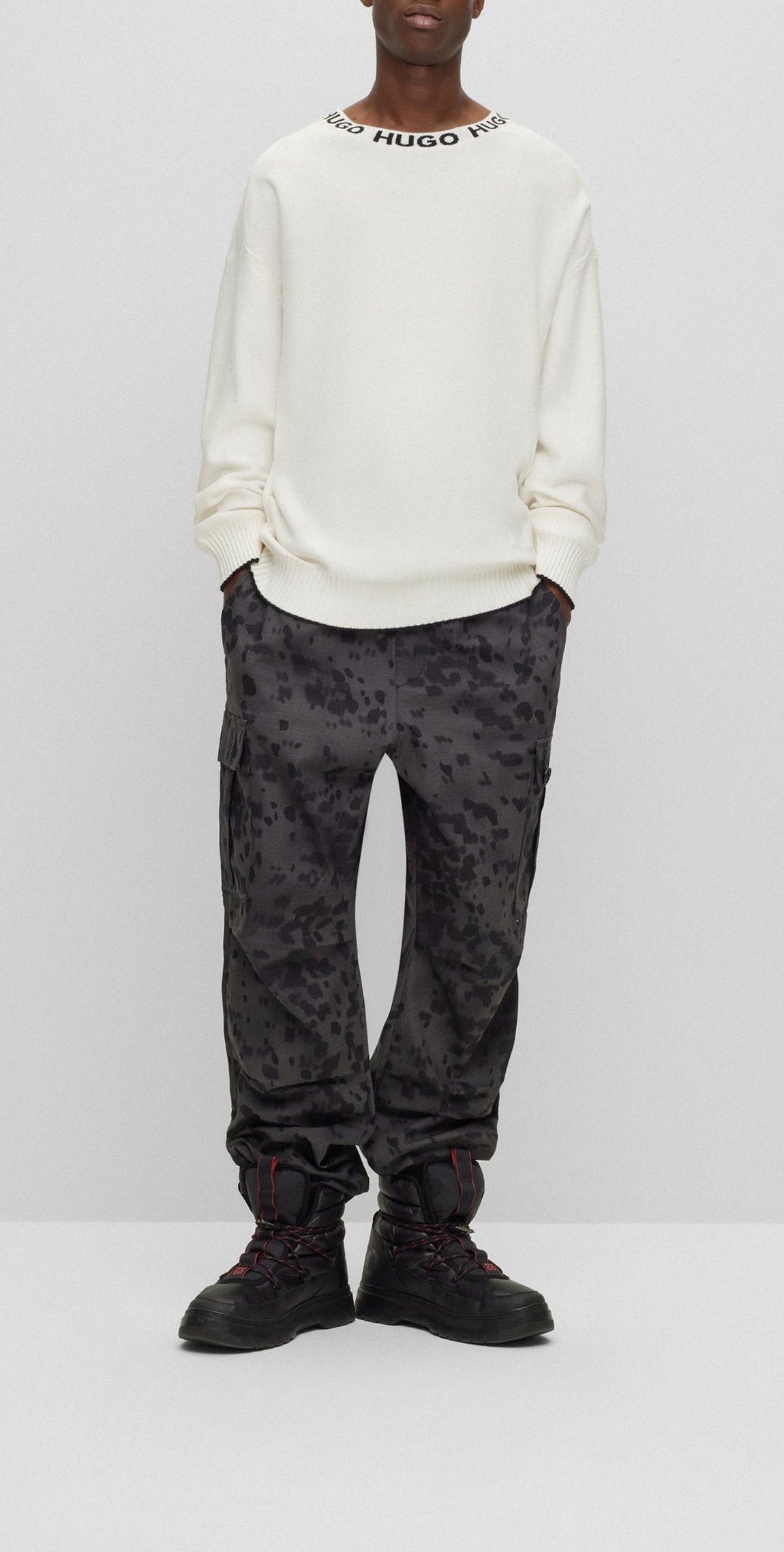 Smarlo oversize jumper - Open White