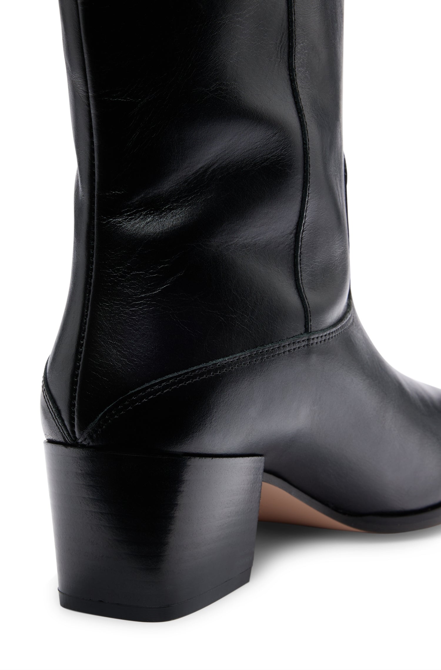 Kiara leather ankle boots - Black