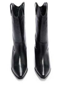 Kiara leather ankle boots - Black