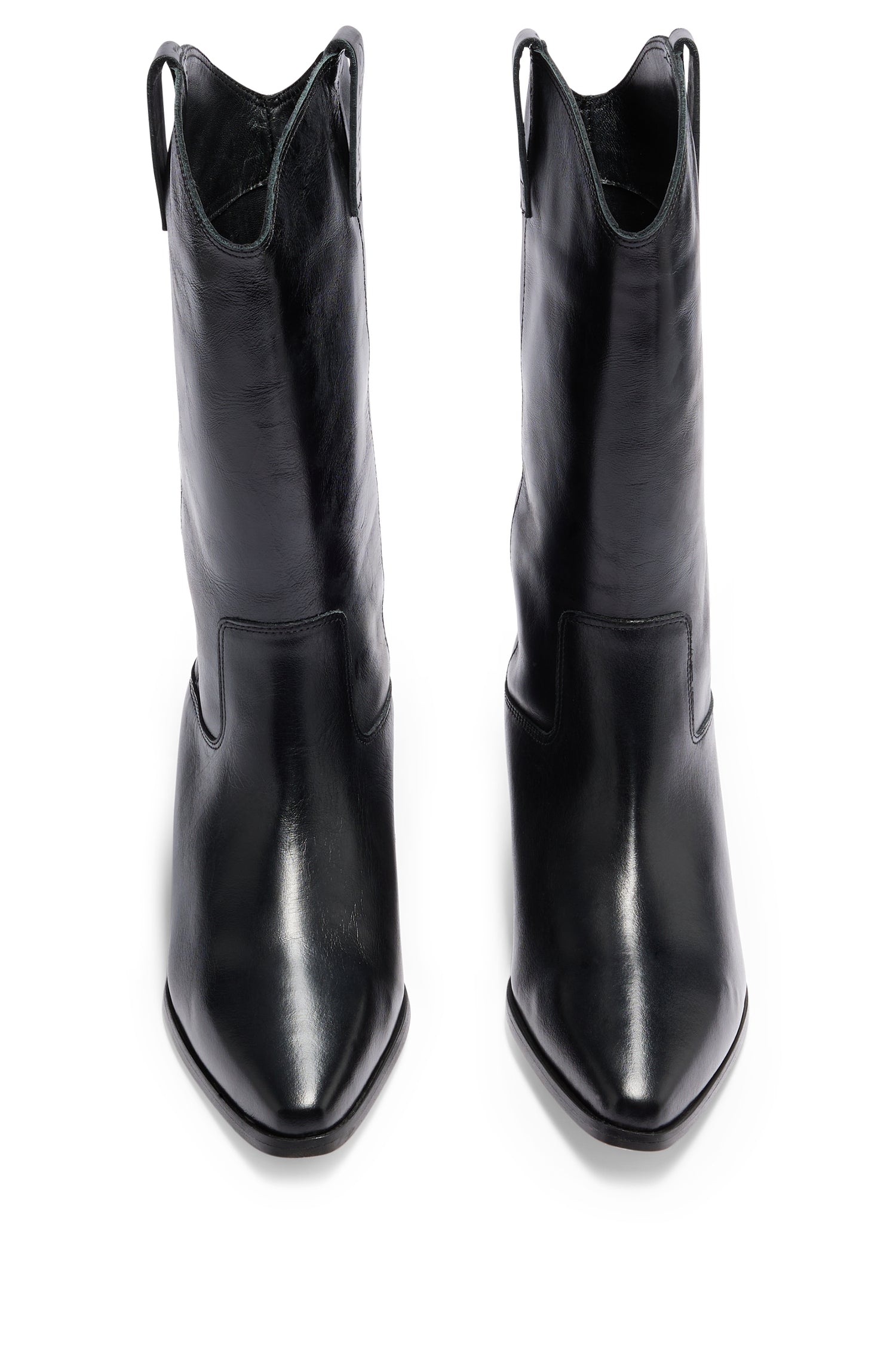 Kiara leather ankle boots - Black