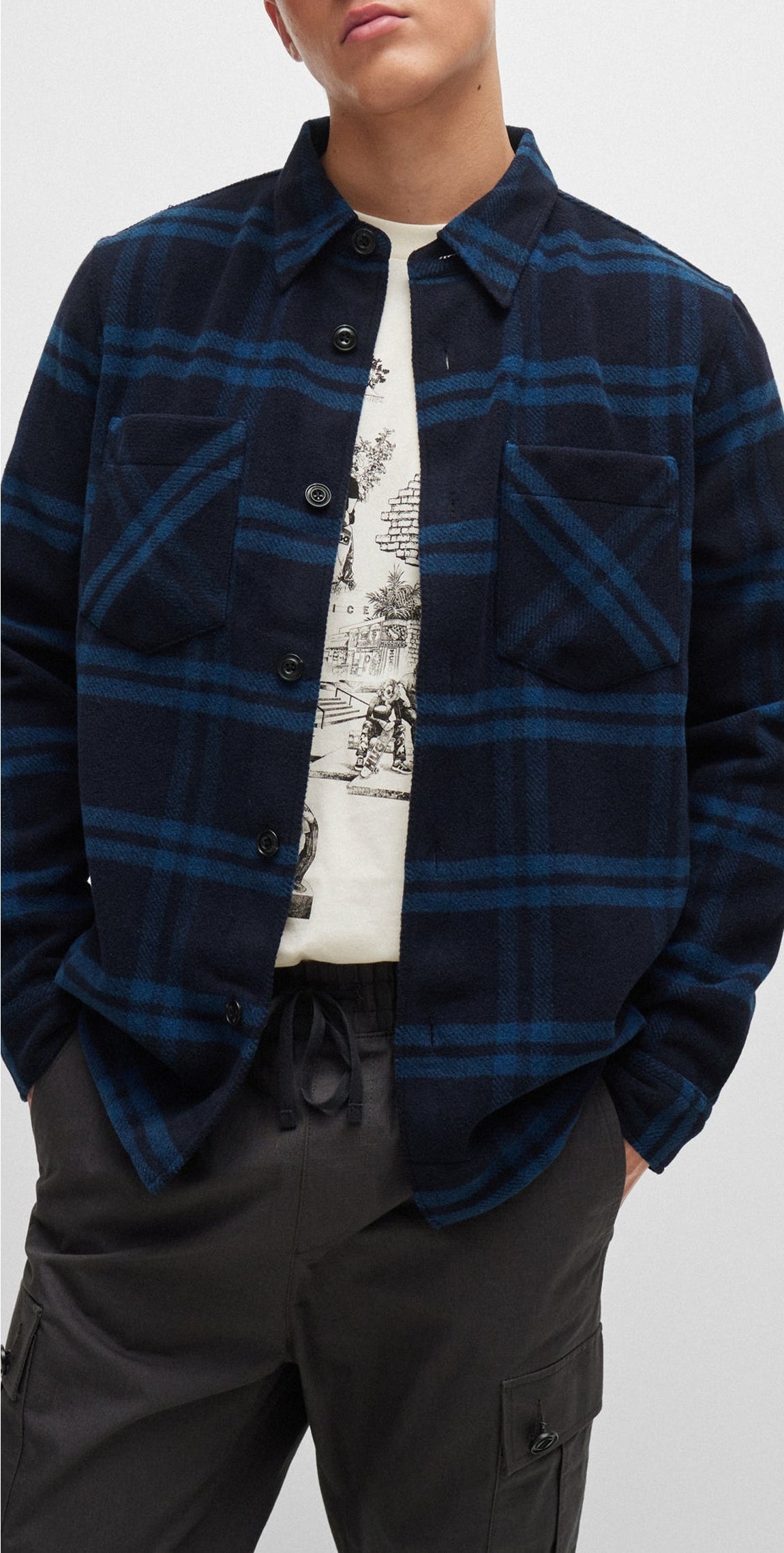 Chemise Emeni oversize - Dark Blue