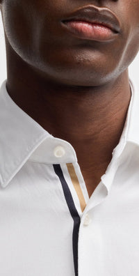 WHITE // BUSINESS SHIRTS C-HAL-KENT-C1-223