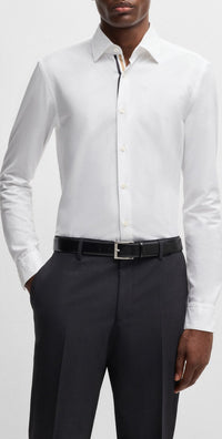 WHITE // BUSINESS SHIRTS C-HAL-KENT-C1-223