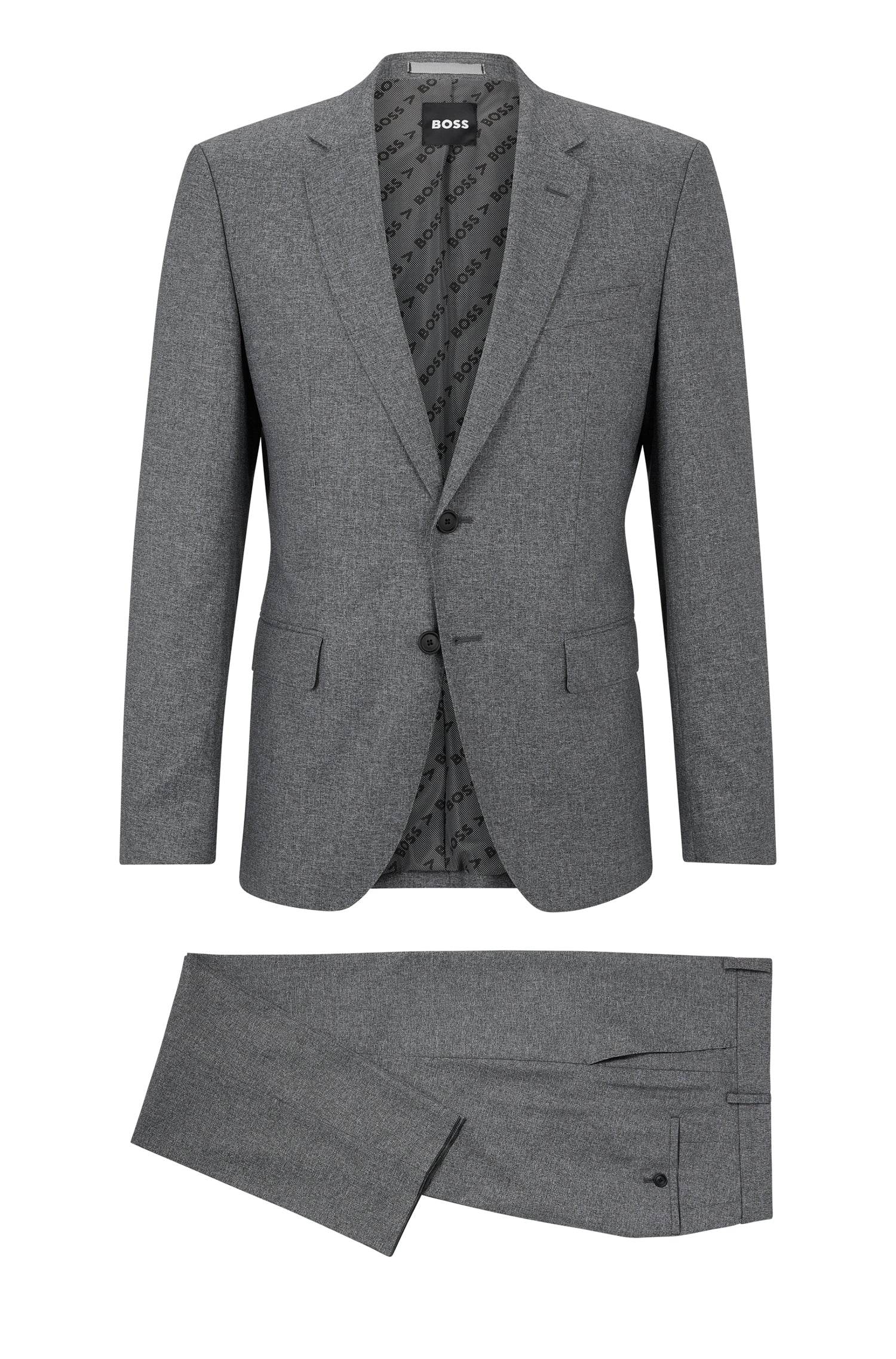 MEDIUM GREY // BUSINESS SUITS P-HUGE-2PCS-224