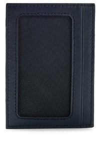 Large leather card holder - Black
