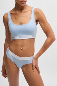 BRIGHT PURPLE // BODYWEAR BRALETTE SPORTY LOGO