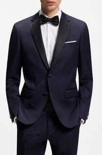 Plain pocket square - White