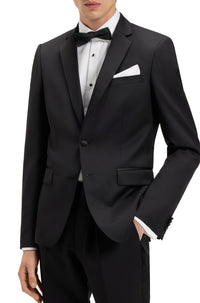Plain pocket square - White