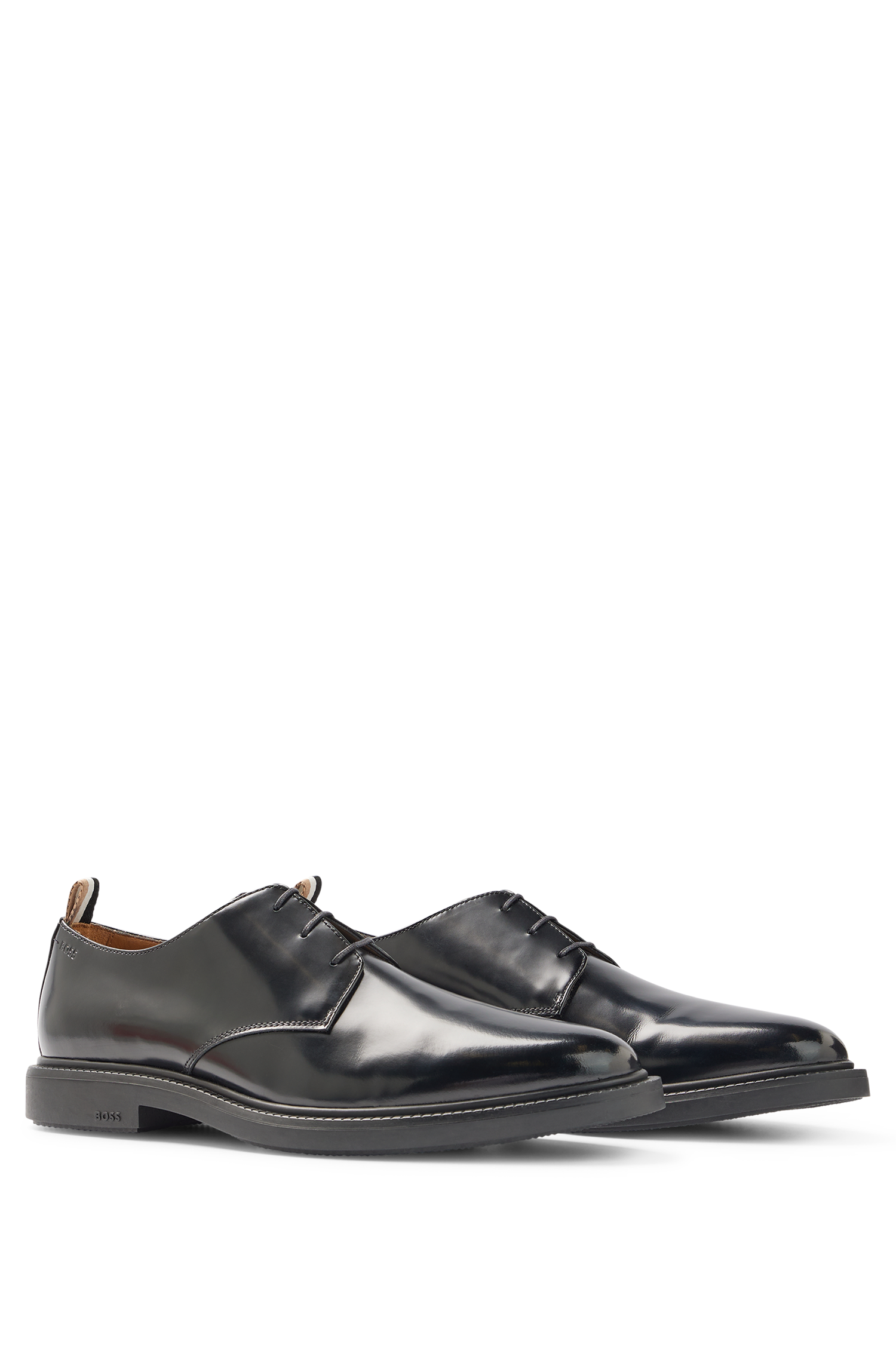 BLACK // BUSINESS LACE-UPS LARRY_DERB_BU