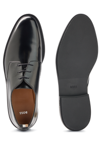 BLACK // BUSINESS LACE-UPS LARRY_DERB_BU