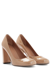 Scarlet leather pumps - Medium Beige