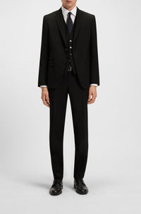 Pantalon de costume Genius en laine - Black