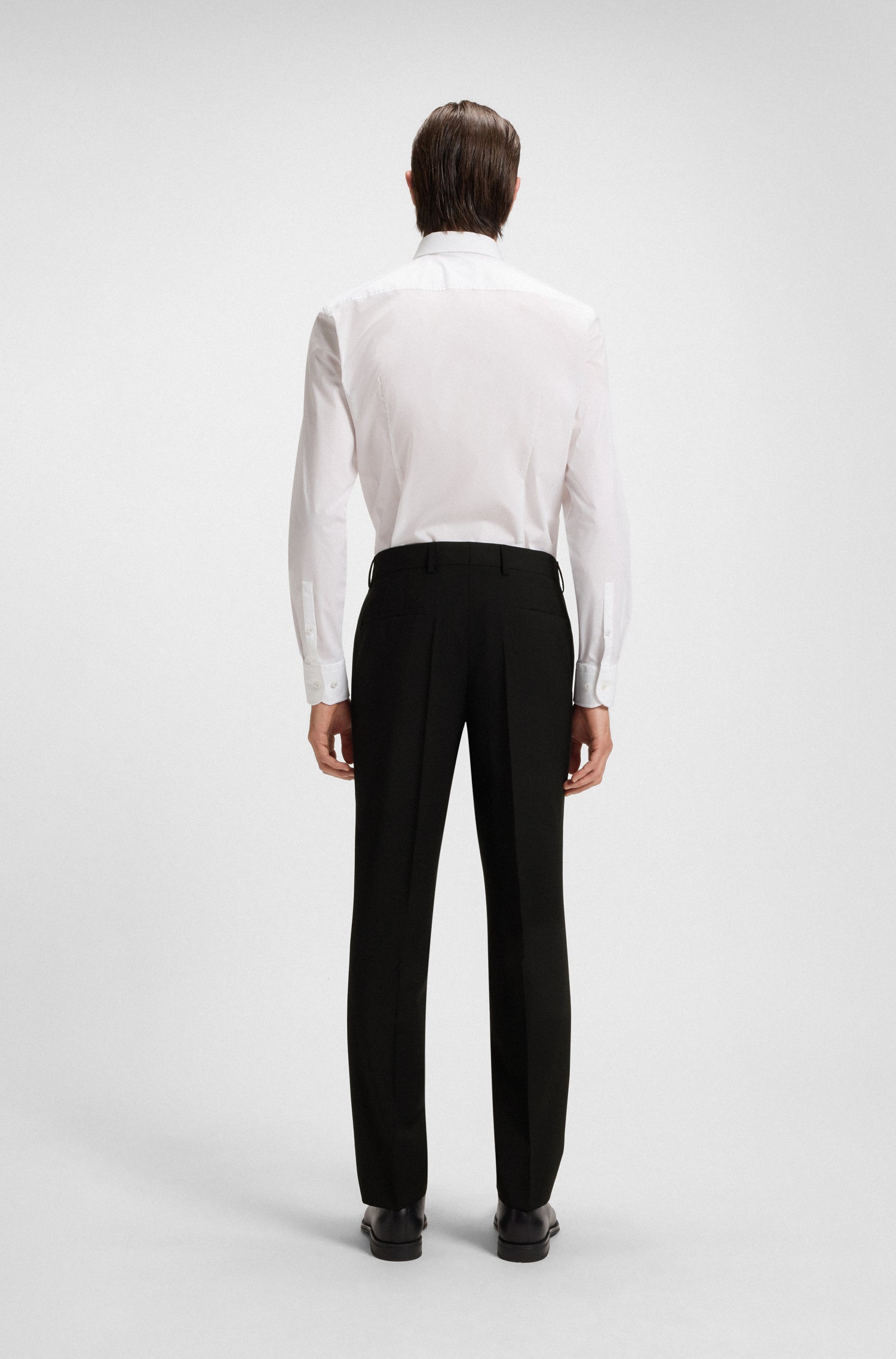 Pantalon de costume Genius en laine - Black