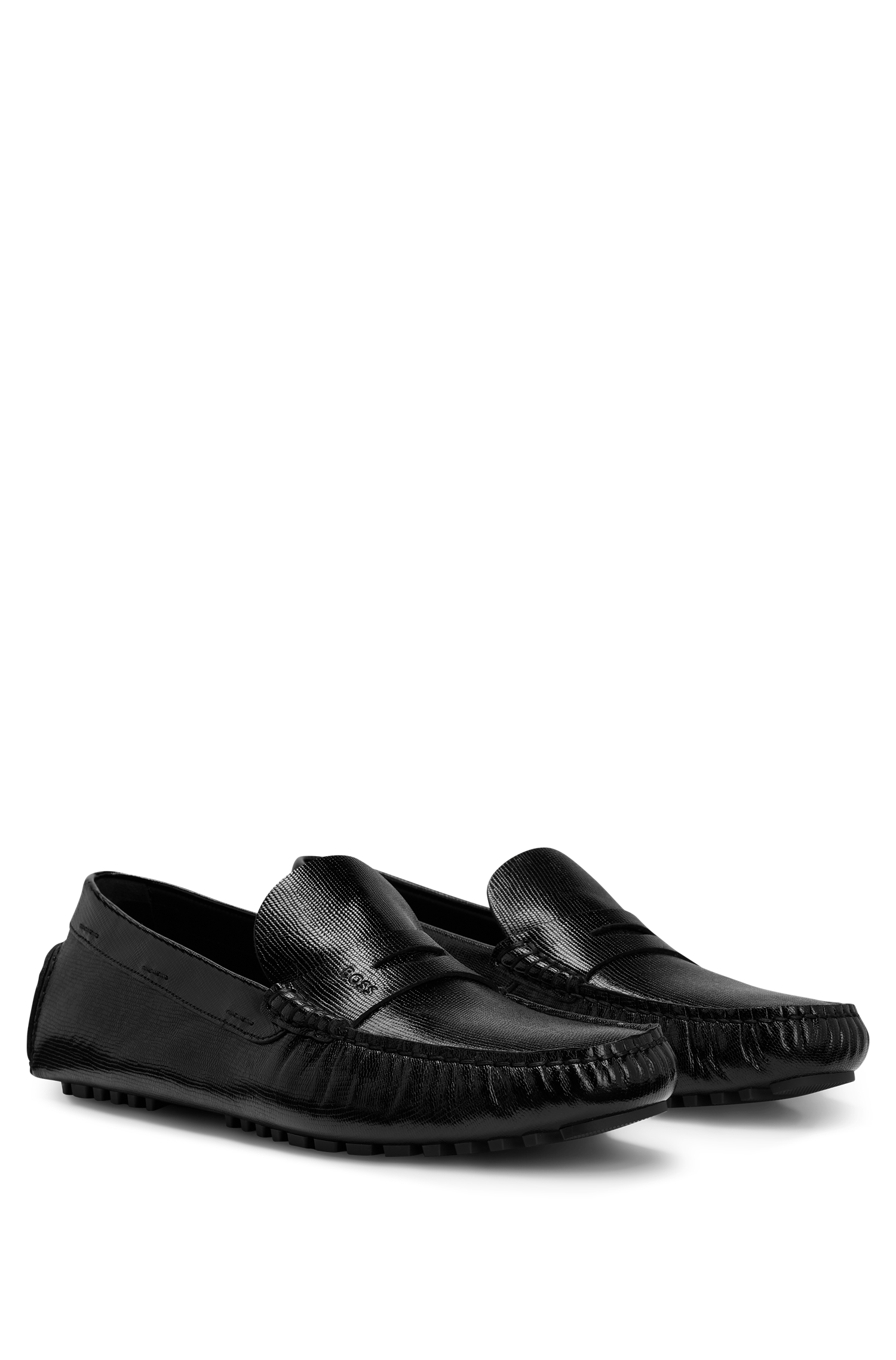 Leather Driver loafers - Black