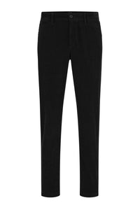 Straight-leg chino trousers - Black