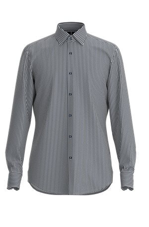 SILVER // BUSINESS SHIRTS P-HANK-KENT-C1-222