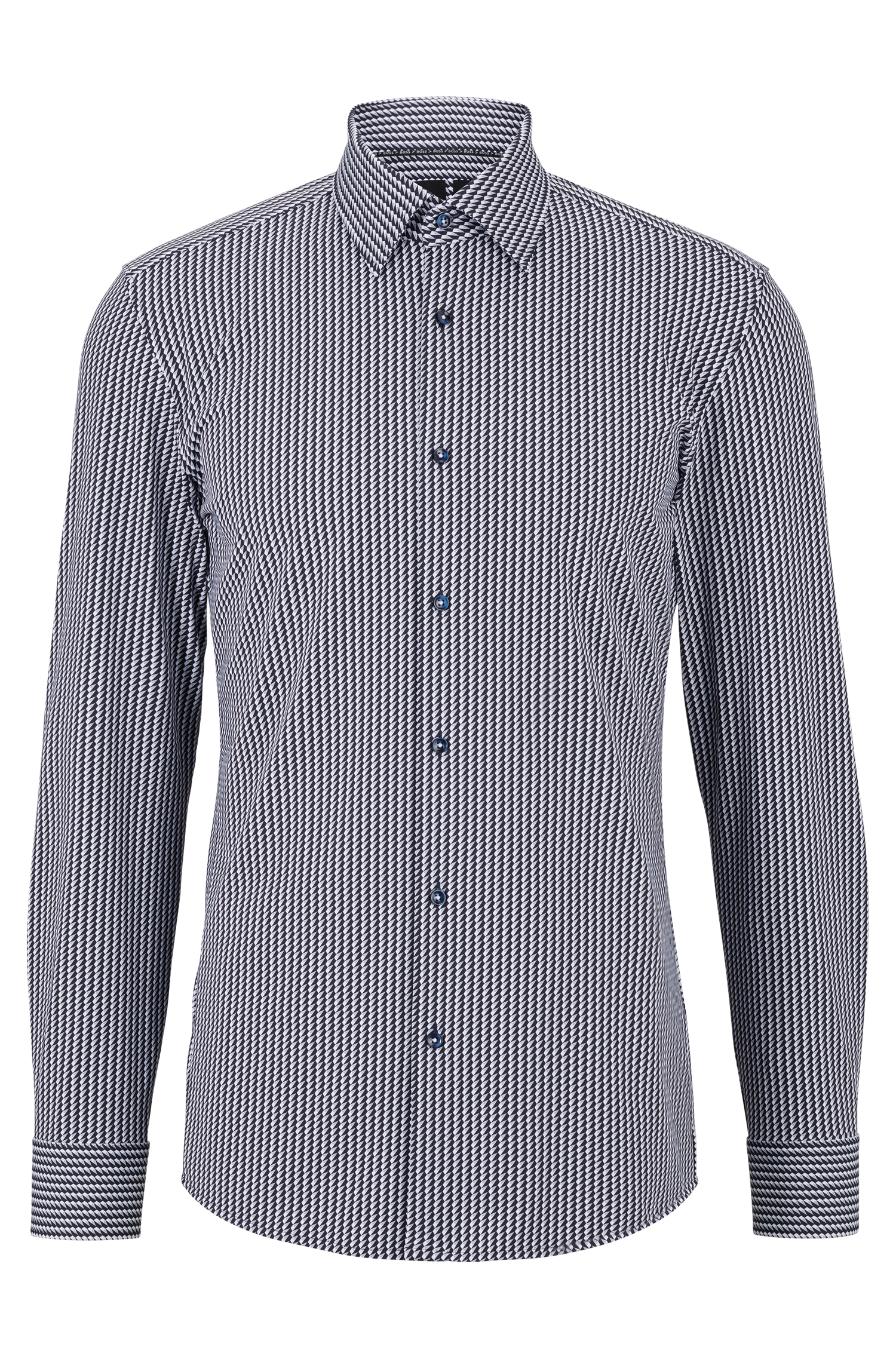 SILVER // BUSINESS SHIRTS P-HANK-KENT-C1-222