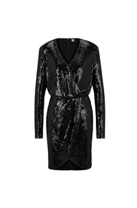 BLACK // JERSEY DRESSES EPALLETA