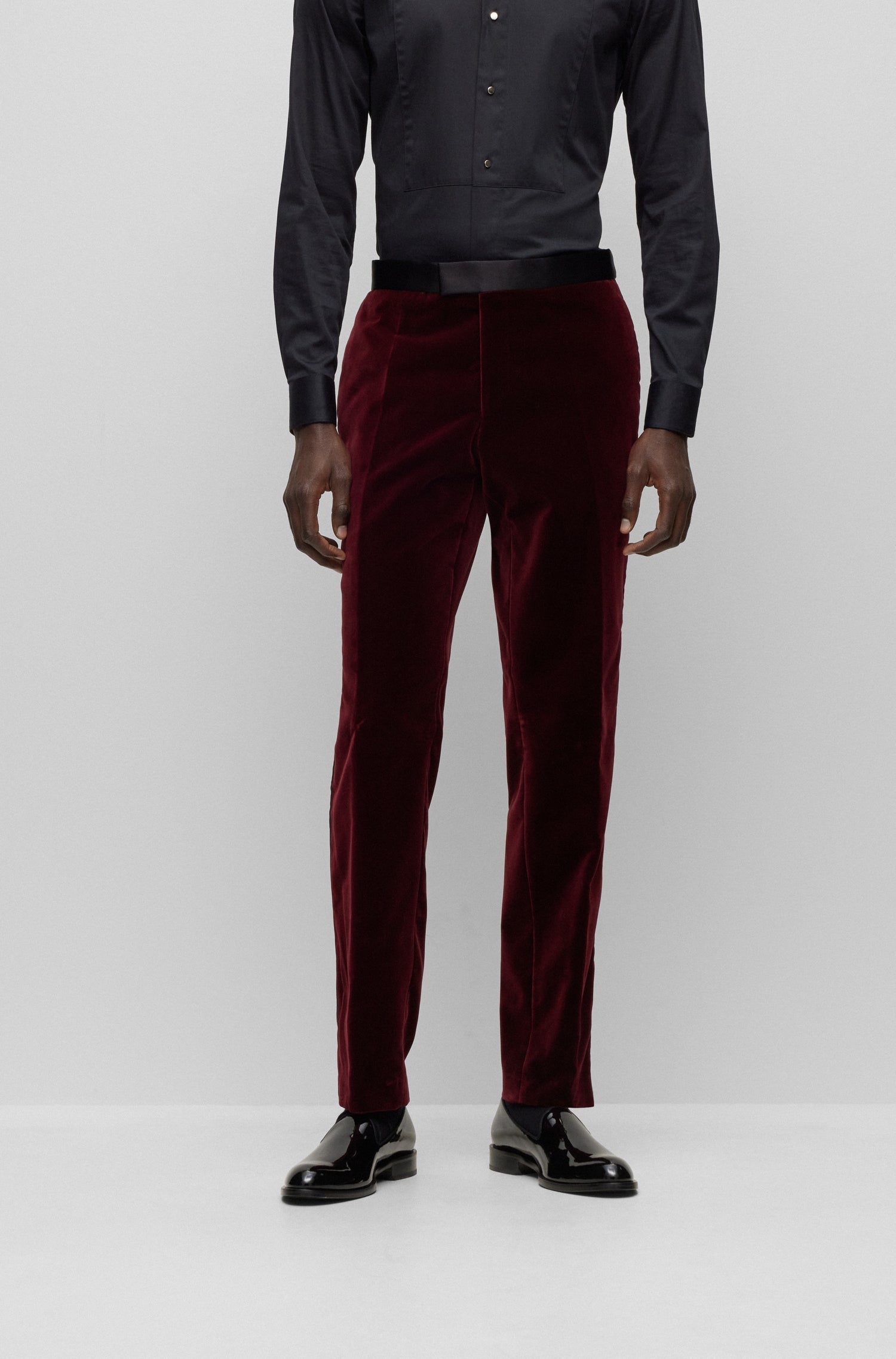 DARK RED // FORMAL TROUSERS H-GENIUS-TUX-231