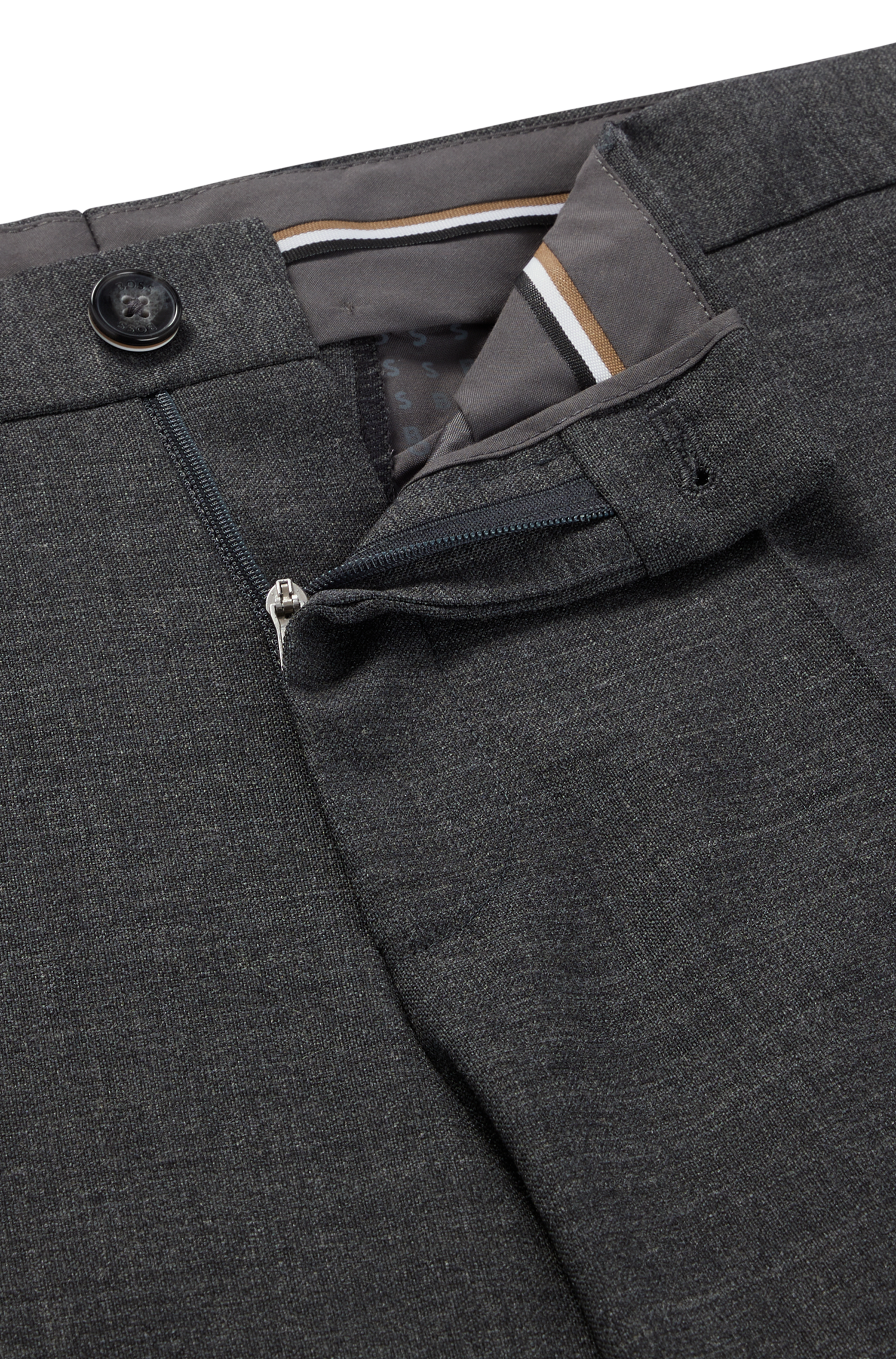 Pantalon de costume Genius en laine - Dark Grey