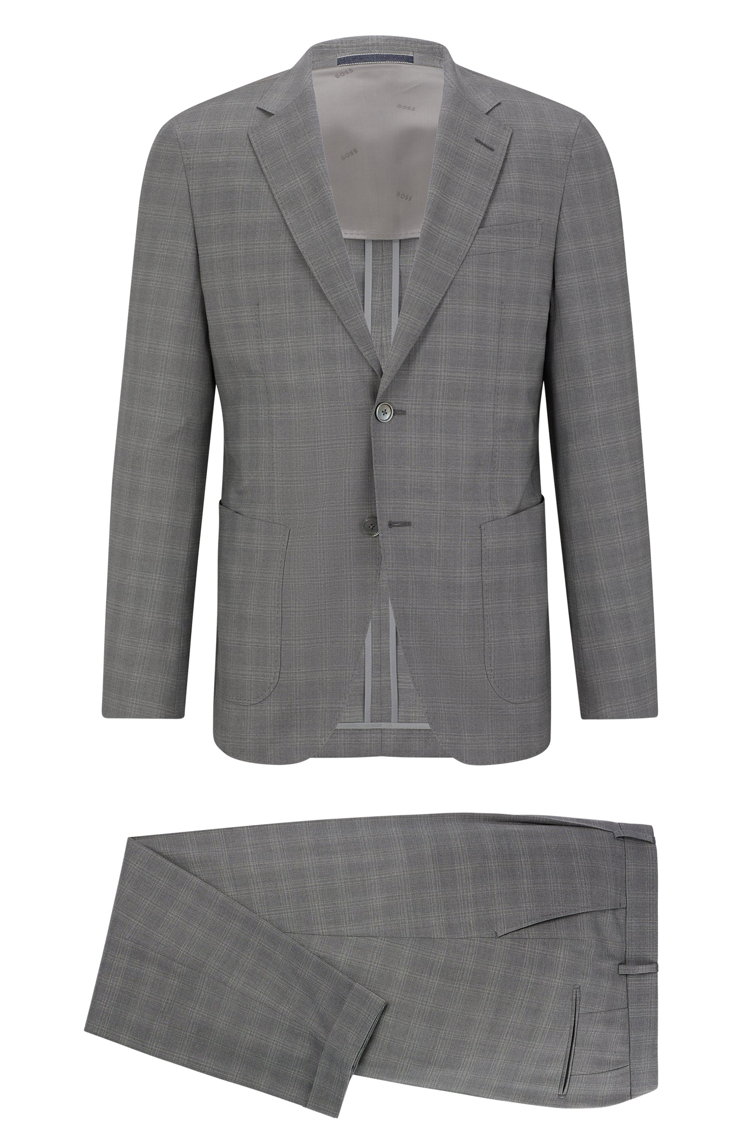 MEDIUM GREY // BUSINESS SUITS T-HESTON-2PCS-231