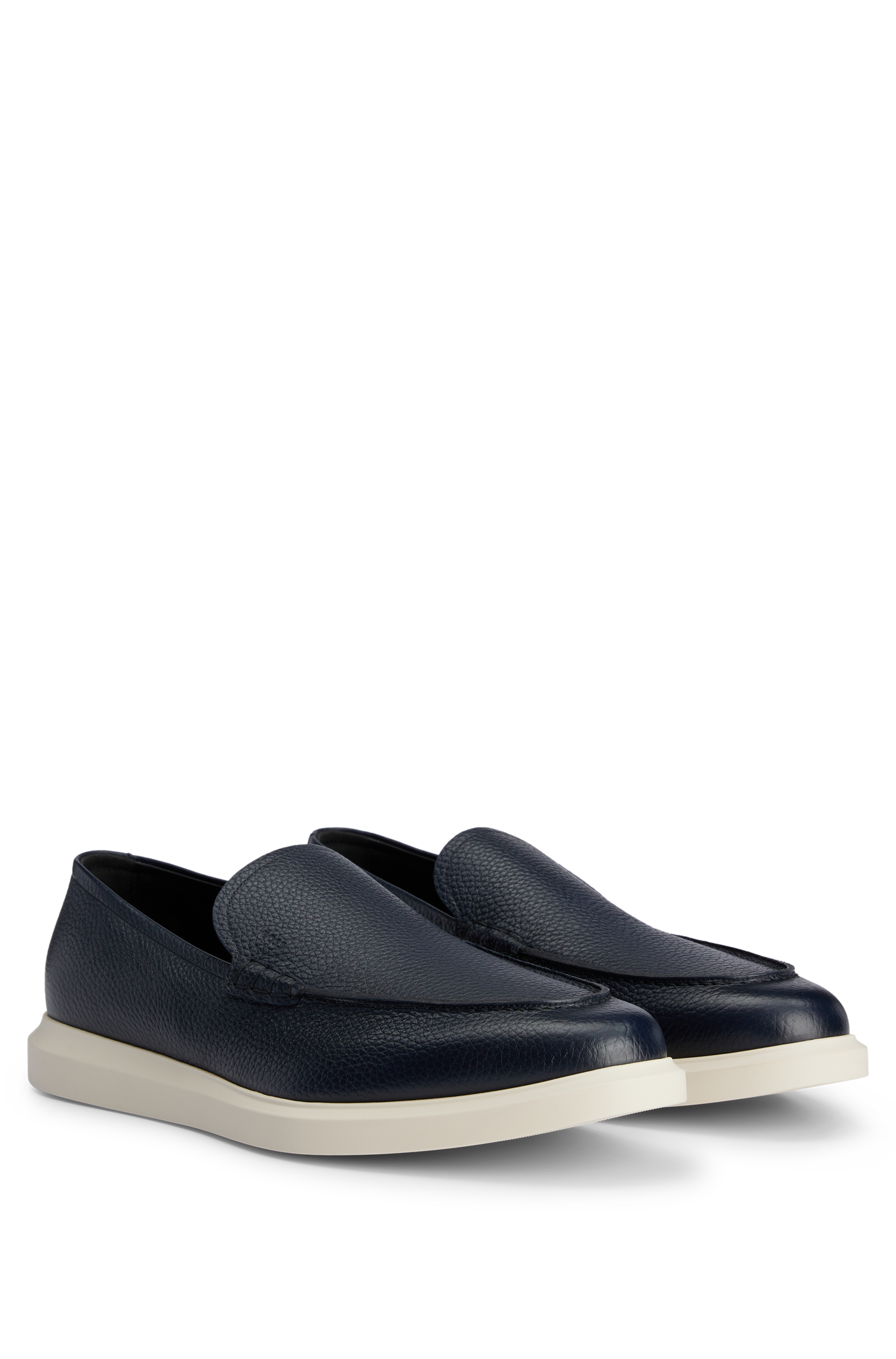 Randy leather loafers - Dark Blue