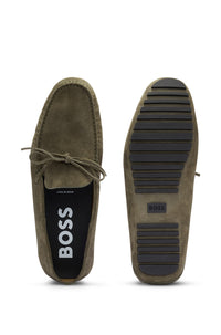 Mocassins Driver en cuir - Open Green