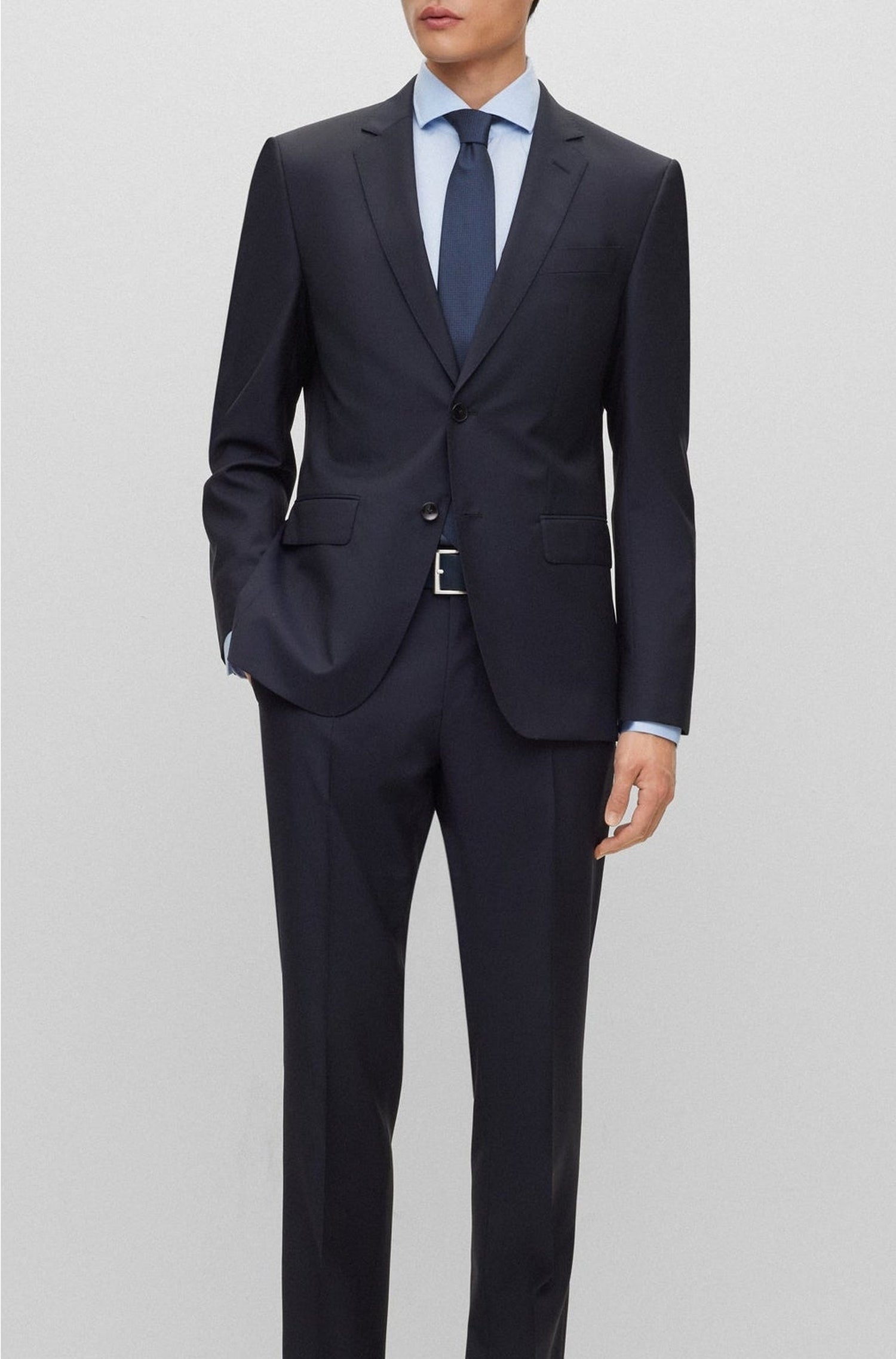 Costume deux pièces Huge en laine - Dark Blue