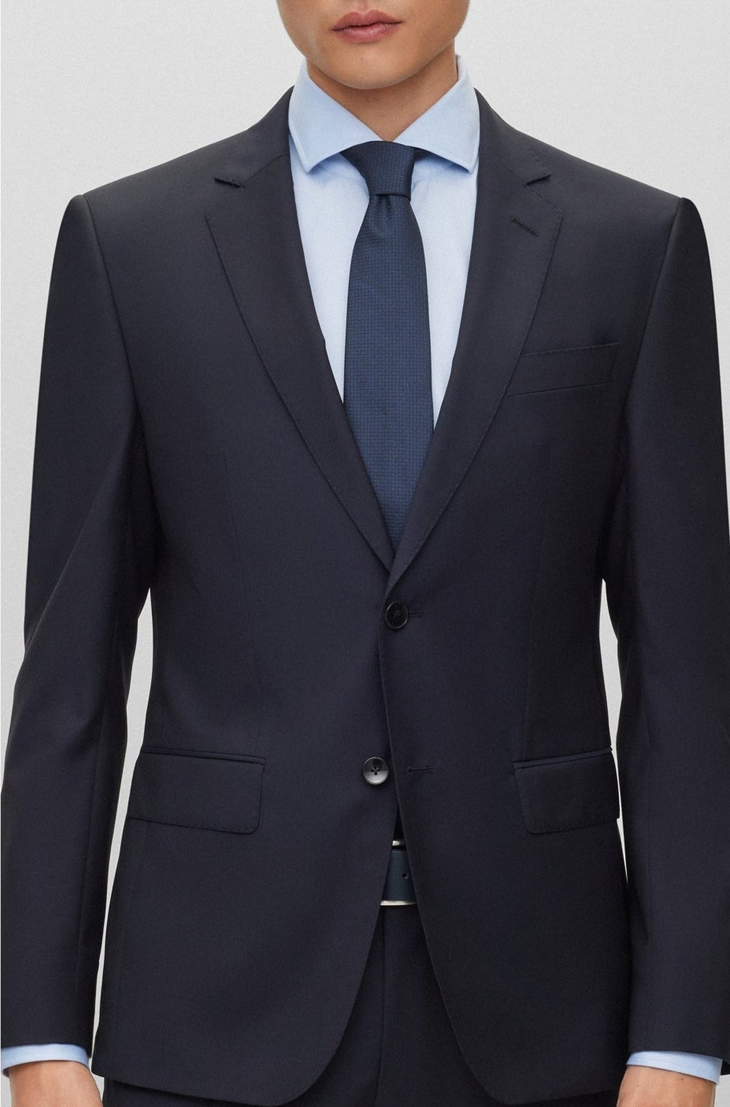 Costume deux pièces Huge en laine - Dark Blue