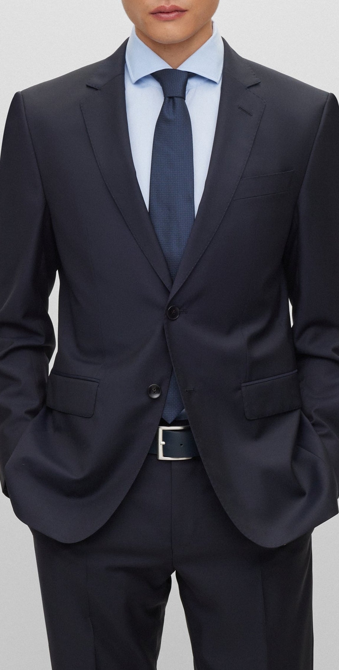 DARK BLUE // BUSINESS SUITS H-HUGE-2PCS-224