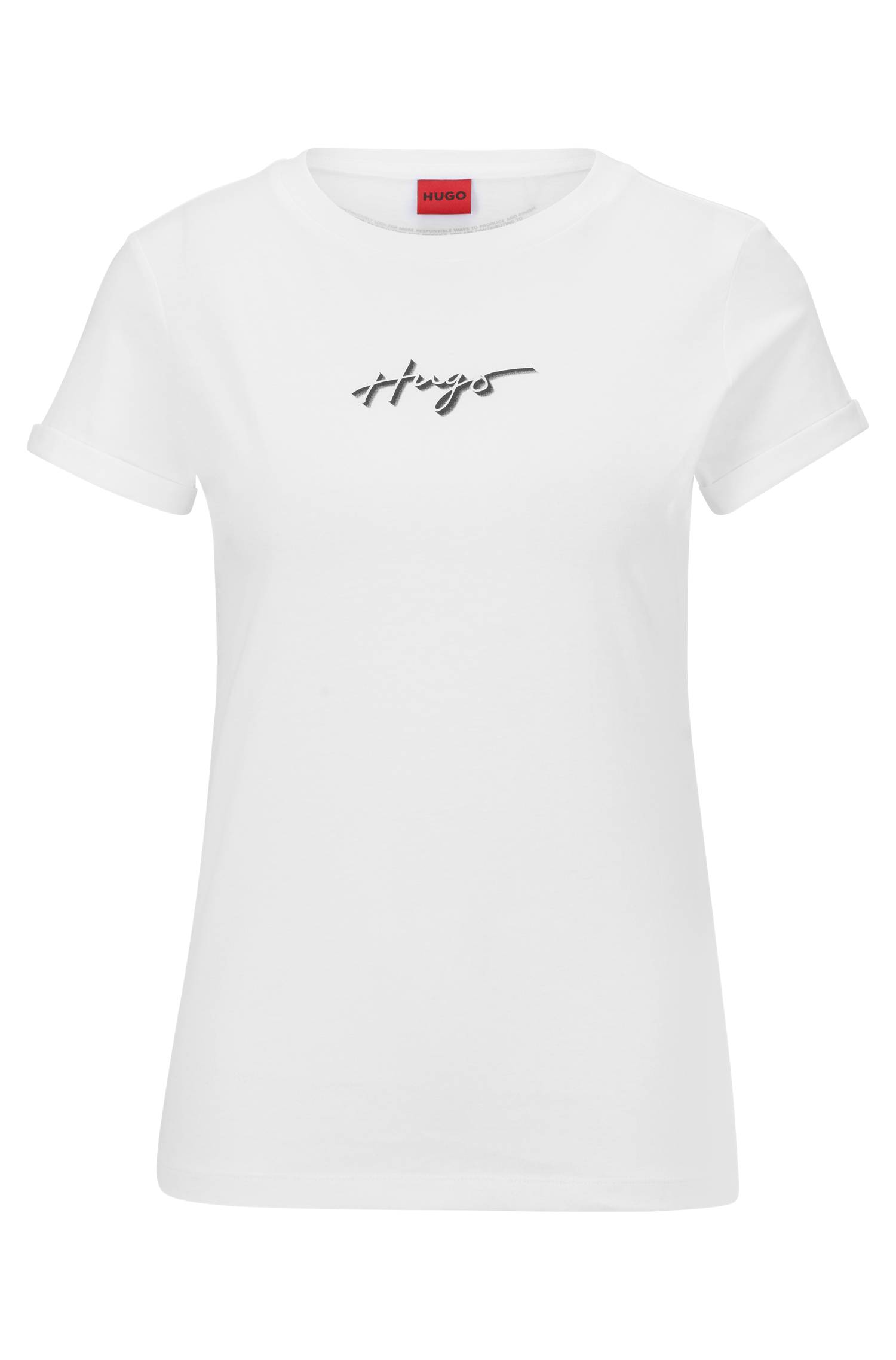 WHITE // T-SHIRTS SLIM TEE_3