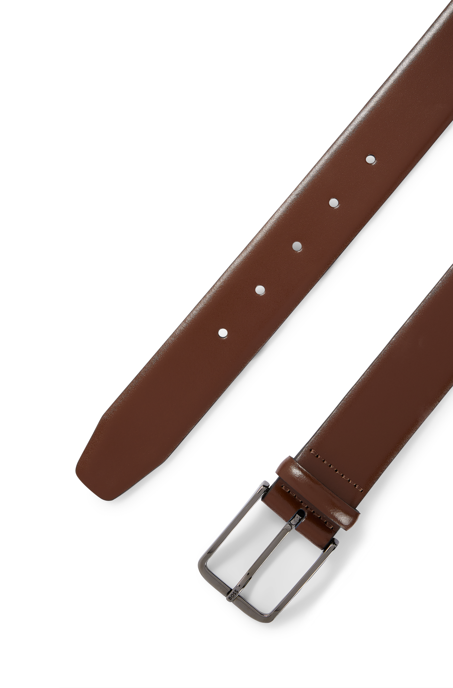 Crys leather belt - Medium Brown