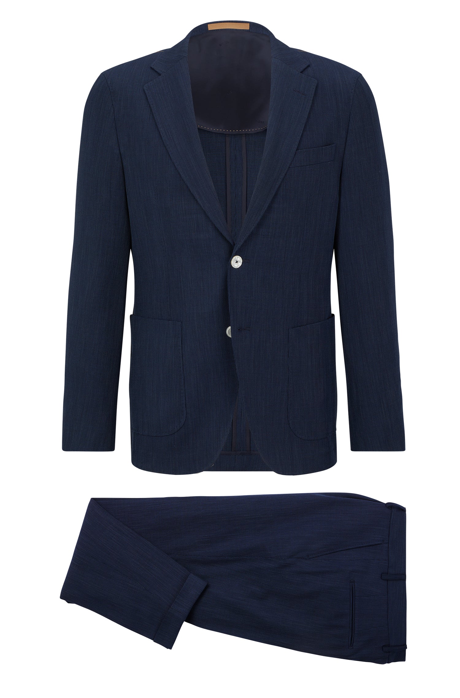 Heston suit in wool - Dark Blue
