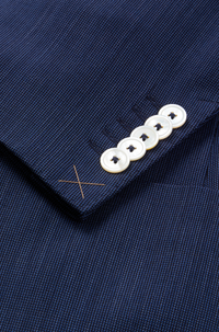 Heston suit in wool - Dark Blue
